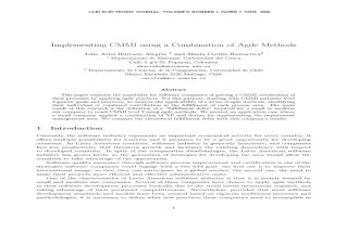 Implementing CMMI Using a Combination of Agile Methods 2