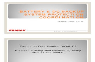 Battery and DC Backup System Protection and Coordination