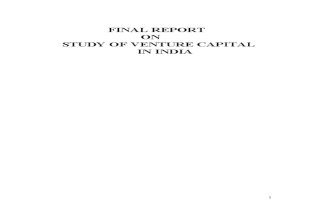 Project Report on venture capital in India