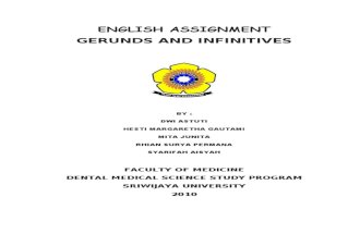 Tugas Gerunds and Infiniives