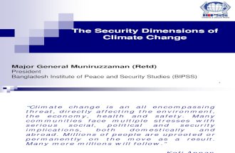 Maj Gen Muniruzzaman the Security Dimensions of Climate Change COP15