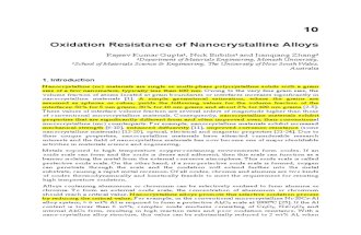 InTech-Oxidation Resistance of Nanocrystalline Alloys