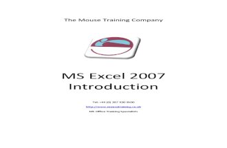 Excel 2007 Intro