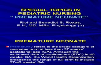 Special Topics in Pediatric Nursing