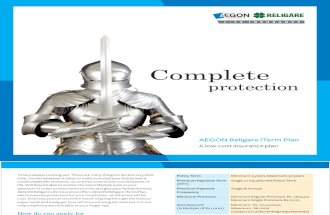Aegon Religare iTerm Plan Brochure