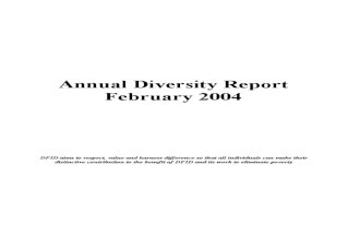 Diversity Report 2004