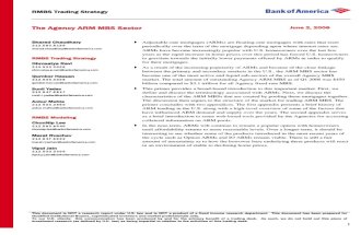 [Bank of America] the Agency ARM MBS Sector