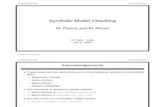 Symbolic Model Checking (PISTORE, M.; ROVERI, M., 2004)
