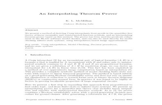 An Interpolation Theorem Prover (McMILLAN, K. L., 2005)