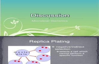 Discussion 13- Microbial Genetics