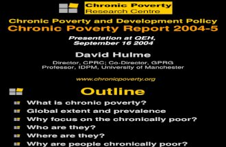 Measuring Chronic Poverty, David Hulme (1)