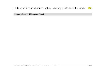 Architecture English-Spanish Dictionary
