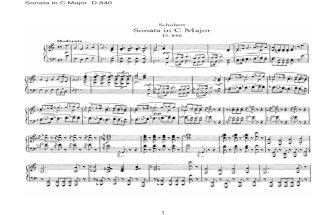 Schubert D840 Sonata in C Major