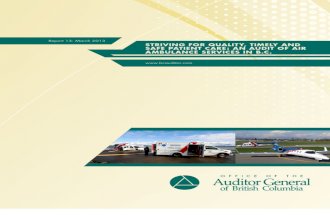 An Audit of Air Ambulance Services in B.C.