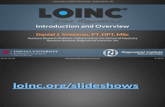 2012 12 06 - LOINC Introduction - Brief
