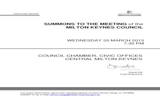 Council 20th March 2013