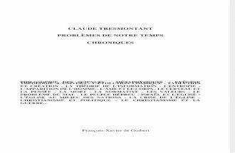 Tresmontant Claude - Problemes de Notre Temps (1991)