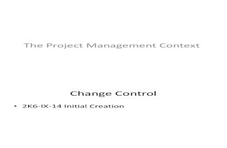 The Project Management Context