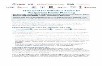 Statement for Collective Action for Postpartum Family Planning
