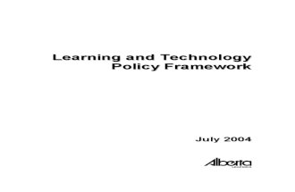 Learning and Technology Policy Framework   - Department of Education