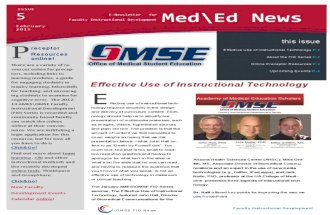 UA OMSE Med/Ed eNews v1 No. 05 (FEB 2013)