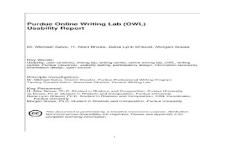 Purdue Online Writing Lab (OWL)  Usability Report