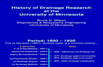 Umn Drainage History