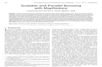 Scalable and Parallel Boosting With Mapreduce