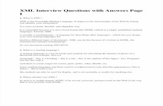 XML Interview Questions With Answers Page I