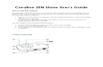 Creative ZEN Stone Manual