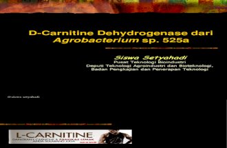 Materi Kuliah Pemanfaatan Biokimia (Carnitine Dehydrogenase)