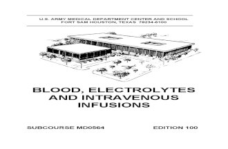 MD0564 Blood Electrolytes and Intravenous Infusions Ed 100