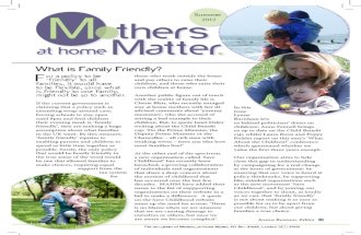 Mothers at Home Matter Winter Newsletter