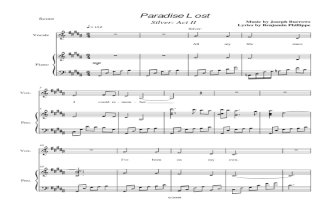 5 Paradise - Piano and Vocal Score