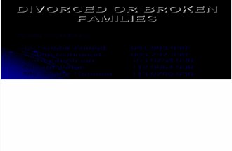 Divorced or Broken Families (Revised)