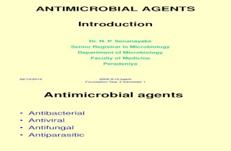 An Introduction to Antimicrobials