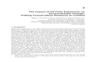 InTech-The Impact of Oil Palm Expansion on Environmental Change Putting Conservation Research in Context