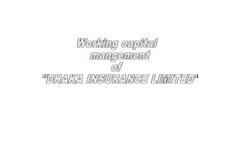 Assignment on Dhaka Insurance Limited | Bangladeshi Insurance Company