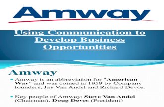 Amway Ppt Final