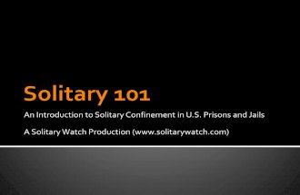 Solitary Watchs Solitary 101 Powerpoint Presentation