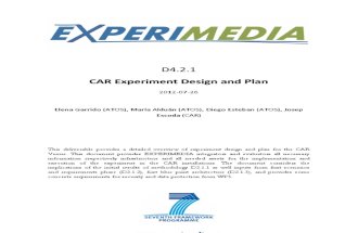 D4.2.1 CAR Experiment Design and Plan v.1.0
