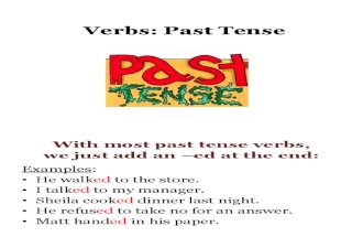 Past Tense Verbs from Chapter 25