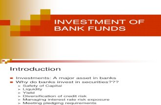 Investment of Bank Funds