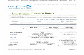 Home Loans Interest Rates