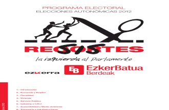 IU-Ezker Batua Programa Electoral Autonomicas 2012