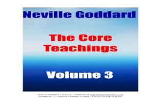Neville Goddard PDF - Core Teachings 3