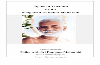 Bytes of Wisdom from Sri Ramana Maharshi