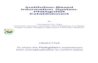 Institution-based information system: PhilAgriNet establishment