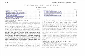08S Power Window Systems