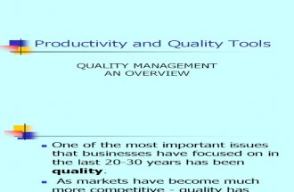 Quality Management Overview Nic